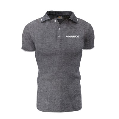 MANNOL Polo Shirt with Blue / White Threads