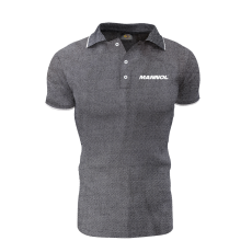 MANNOL Polo Shirt with Blue / White Threads