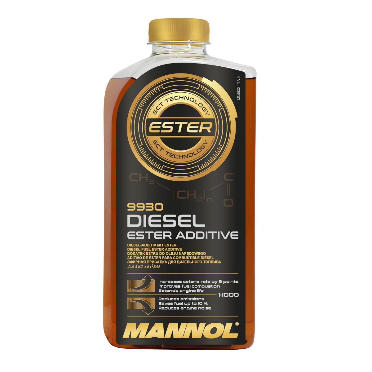 Mannol Benzin Ester Additiv - 450 ml - Additiver - Industri Kemi ApS