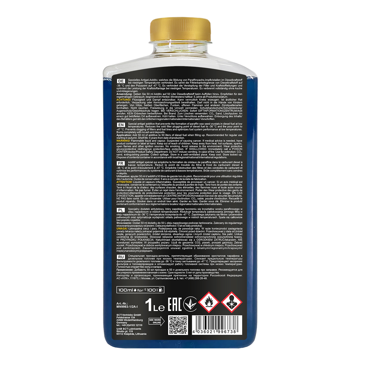 INOX® - Winterzusatz für Diesel, 250ml Diesel Additiv