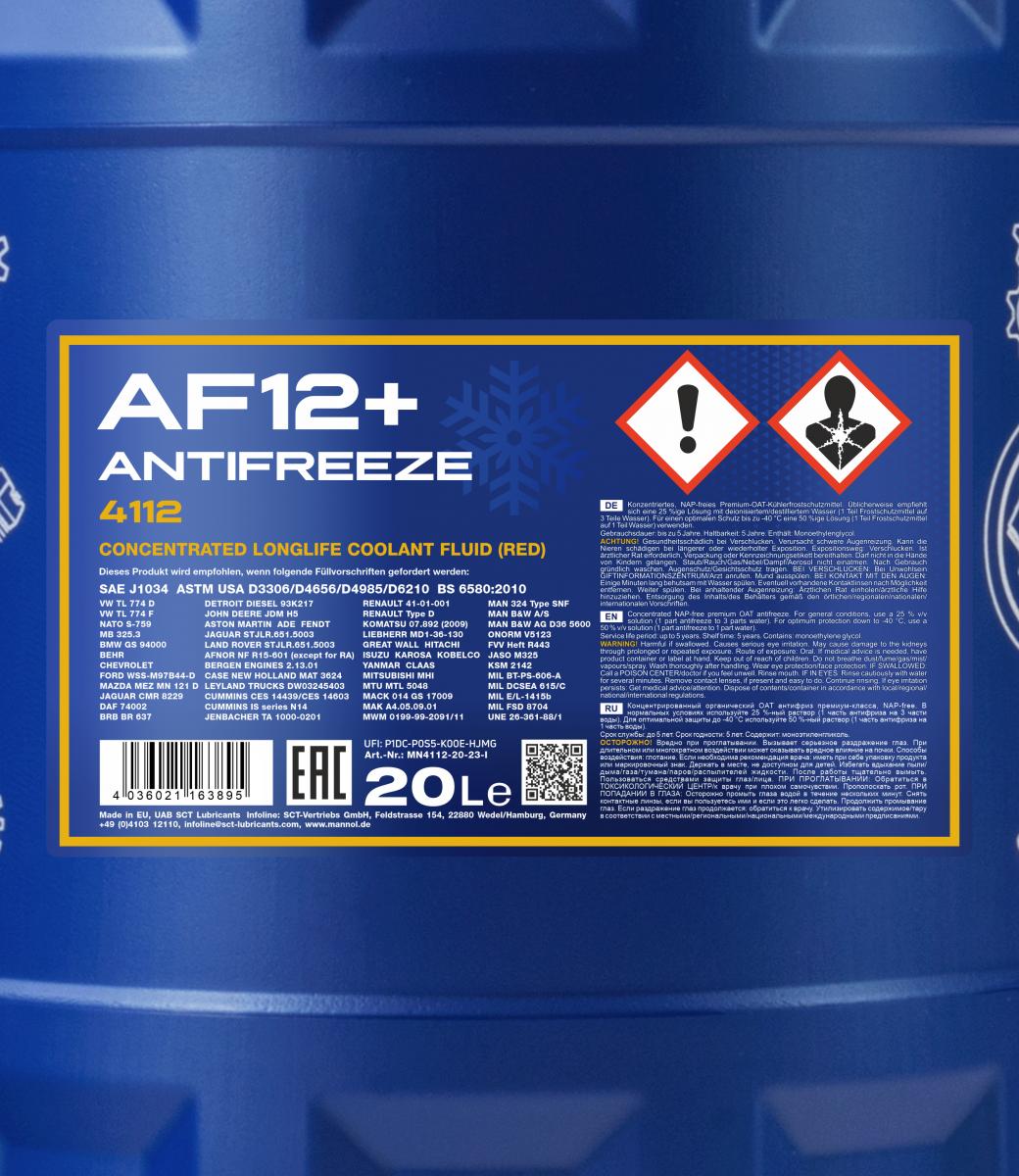 MANNOL Antifreeze AF12+ Longlife