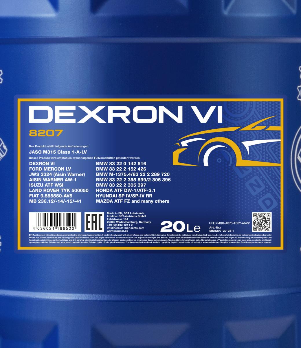 Mannol dexron 6 артикул