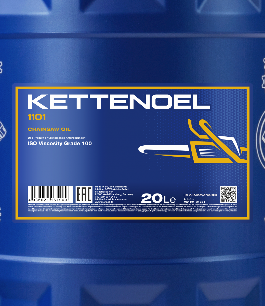 Motorsäge Kettensäge Öl Kettenöl MANNOL MN1101-1 4 X 1 Liter bei