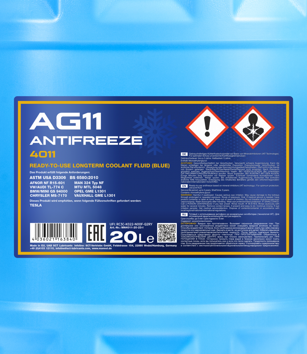 MN4011-1 MANNOL AG11 Longterm Kühlmittel G11 Blau, 1l MN4011-1 ❱❱❱ Preis  und Erfahrungen