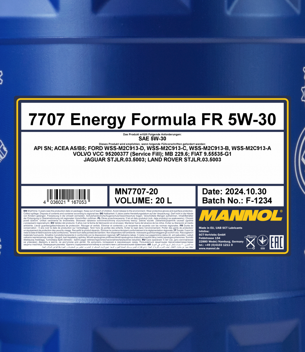 MANNOL Energy Formula FR 5W-30