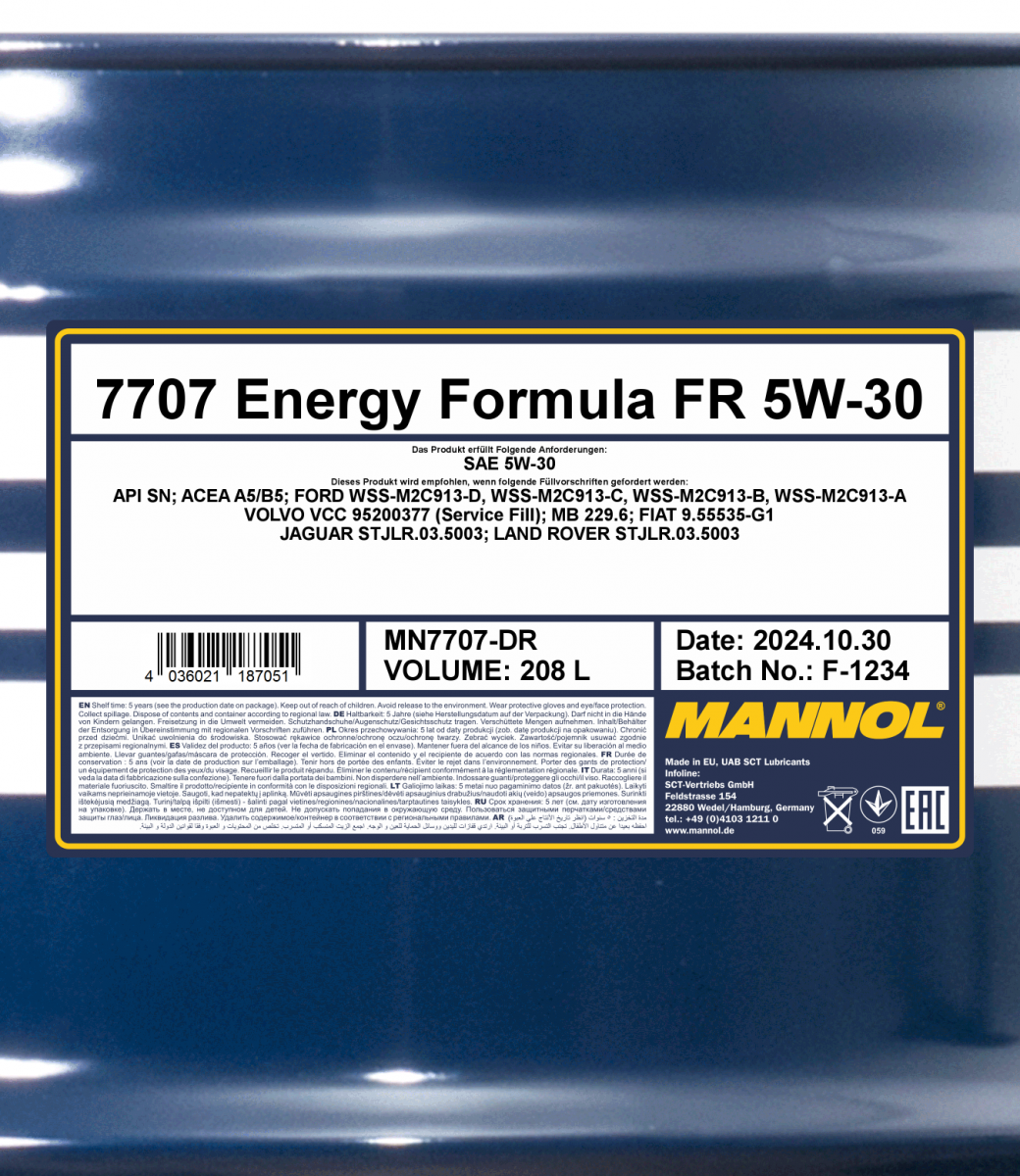 MANNOL Energy Formula FR 5W-30