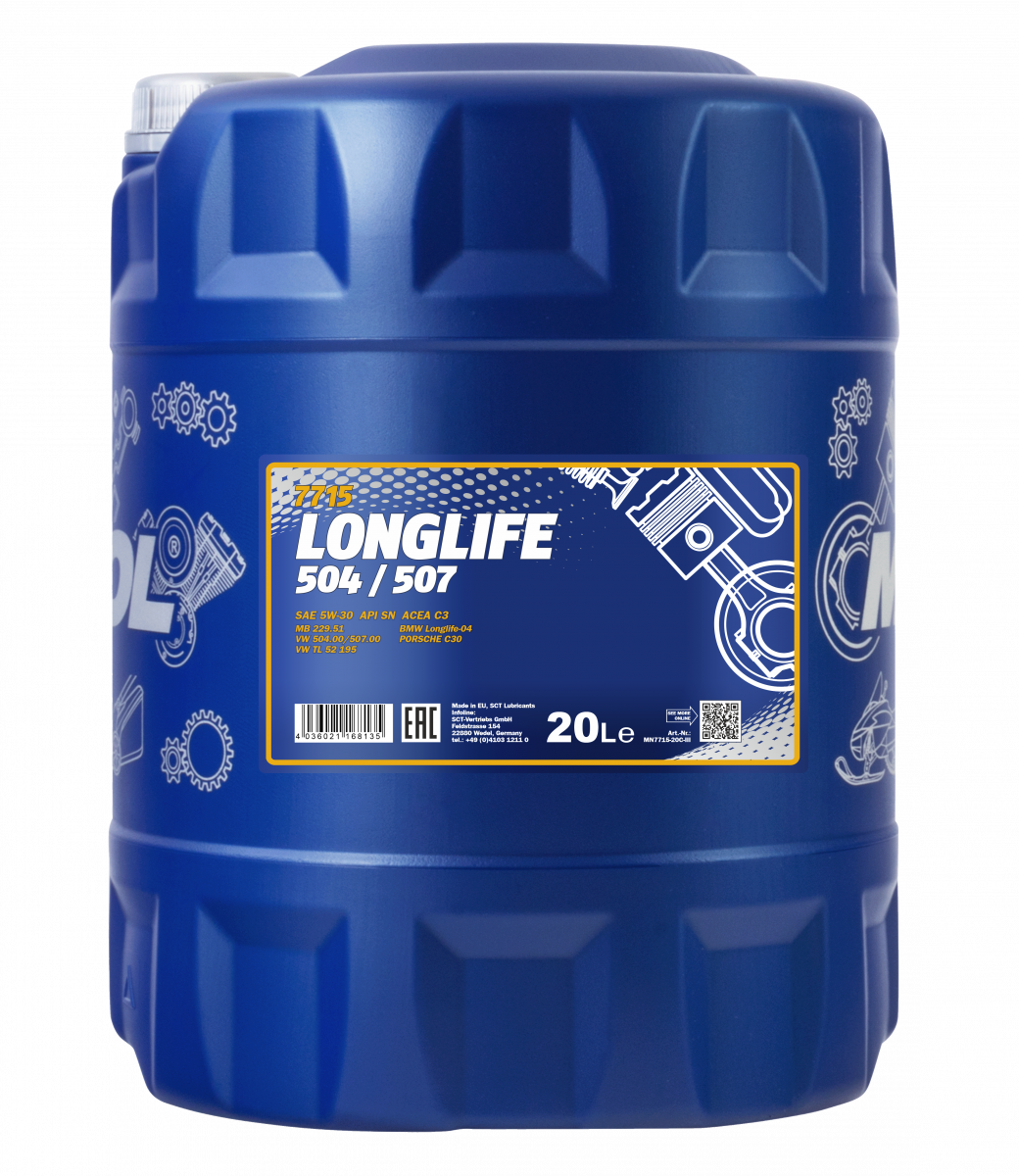 MANNOL Motoröl 5W30 Longlife API SN 3 X 5 Liter online im MVH Sho