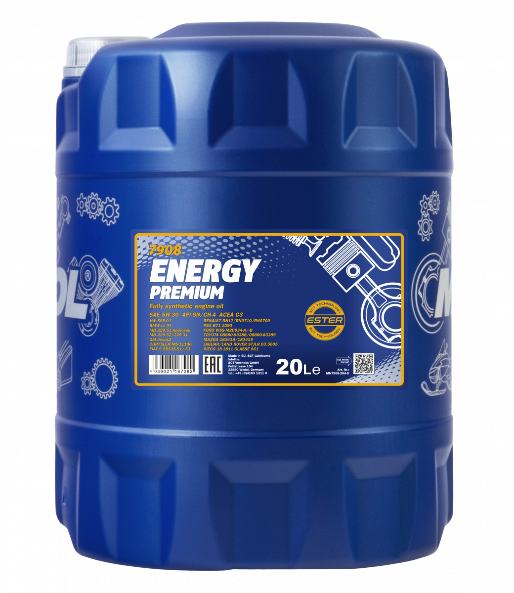 ORIGINAL) MANNOL ENERGY Fully Synthetic Engine Oil 5W30 4L with