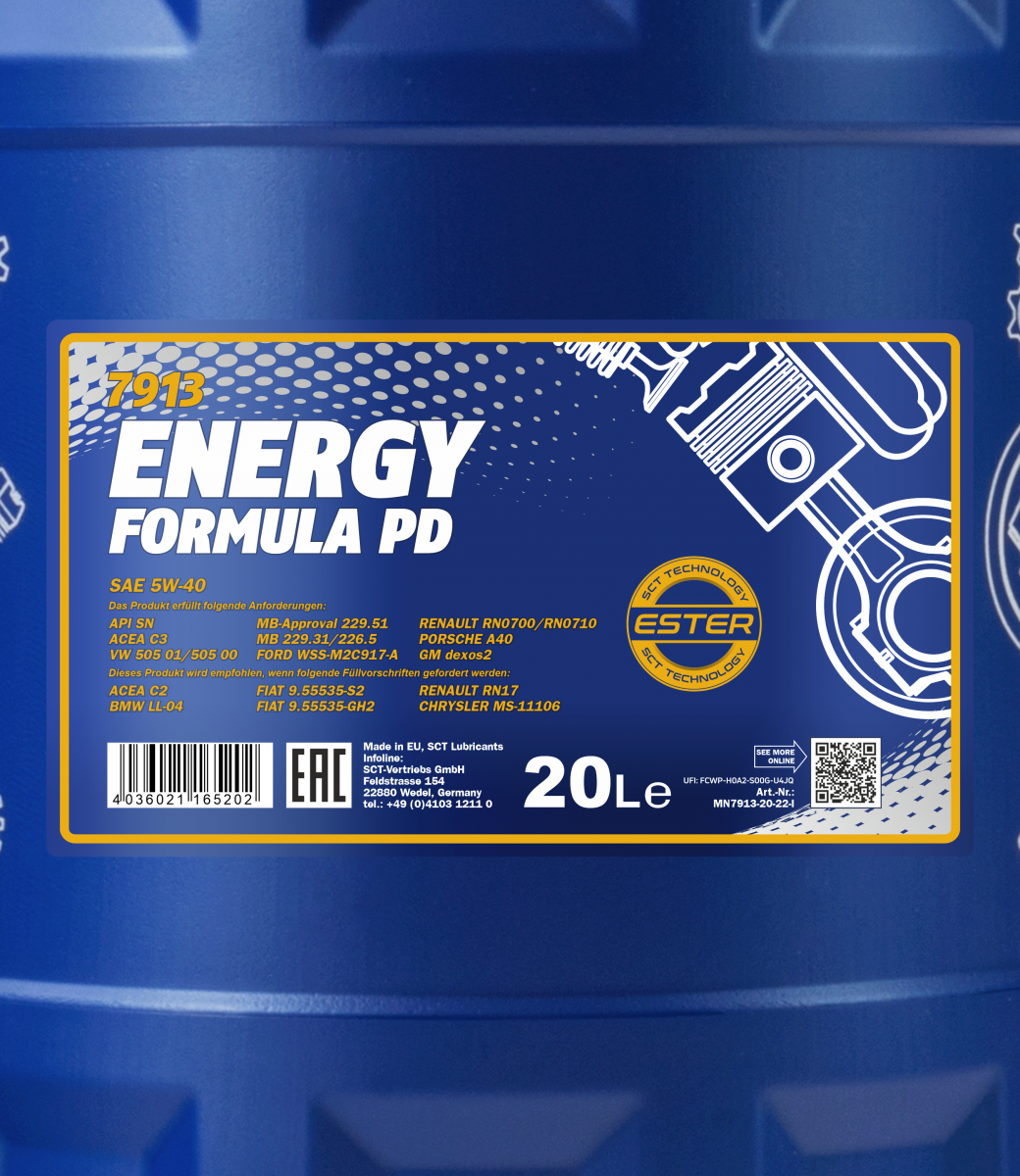 MANNOL Engineoil Energy Formula PD 5W40 2 X 5 liters buy online b, 54,95 €