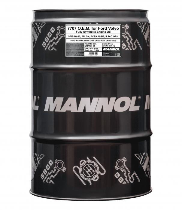 Моторное масло Mannol OEM 5W30 SN/CF / MN7707-60 (60л)