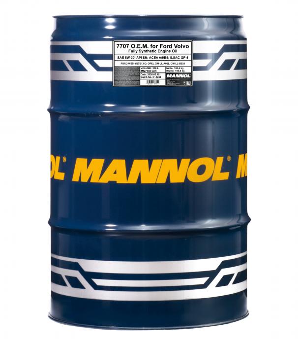 Моторное масло Mannol OEM 5W30 SN/CF / MN7707-DR (208л)