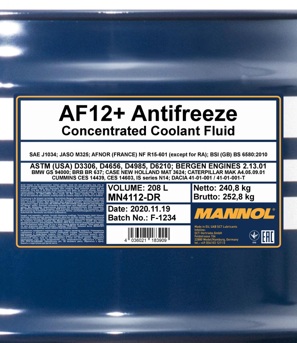 MANNOL Antifreeze AF12+ Longlife